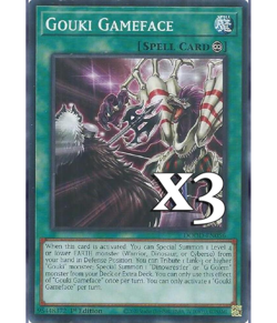 3X Gouki Gameface DOOD-EN056 C Doom of Dimensions NM 1st Ed Yugioh - Image 1