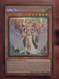 Yugioh Saffira, Dragon Queen of the Voiceless Voice MP25-EN053 1st Ed - Image 1