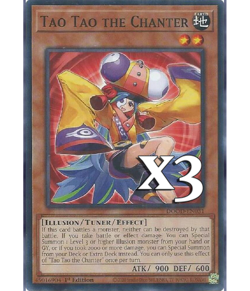 3X Tao Tao The Chanter DOOD-EN031 C Doom of Dimensions NM 1st Ed Yugioh - Image 1