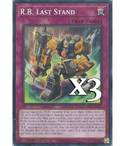 3X R.B. Last Stand DOOD-EN095 C Doom of Dimensions NM 1st Ed Yugioh - Image 1