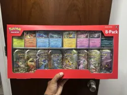 Pokemon TCG: Prismatic Evolutions 8 Mini-Tins w/Promo Cards [Costco Exclusive] - Image 1