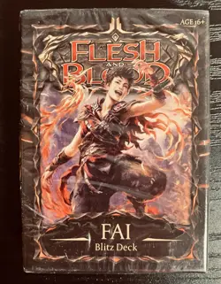 Flesh & Blood Uprising Blitz Deck Fai Sealed Starter 40 Cards Draconic Ninja 🏰 - Image 1