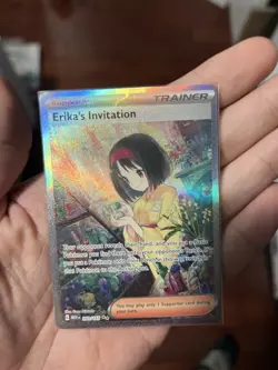 Pokemon TCG Erika's Invitation Holo Card 203/165 Scarlet & Violet 151 Sir NM - Image 1