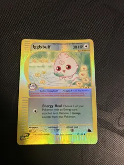 Pokemon TCG Card - Igglybuff (Skyridge Set) 67/144 Reverse Holo Common HP - Image 1