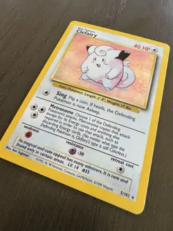 Clefairy 5/102 Holo Rare Base Set Pokemon Card - Image 2