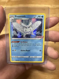 Frosmoth SWSH007 Sword & Shield Stamped Prerelease Promo Holo Pokemon TCG Card - Image 1