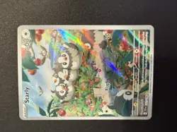Pokemon TCG Starly 221/198SV01 Scarlet & Violet Base Set Holo Card NM Condition - Image 1