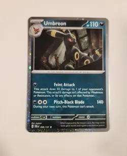 Pokemon Prismatic Evolutions Umbreon TCG Mini Tin Sealed + Umbreon Foil Card - Image 3