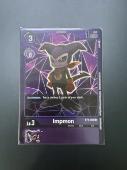 [Alt Art] BT2-068 Impmon - Digimon TCG Promo Super Rare Tournament Card - Image 1