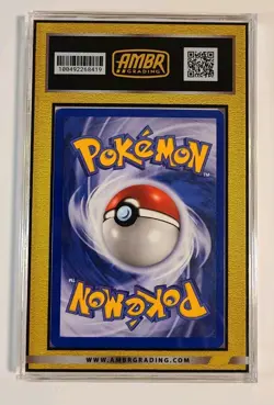 Pokemon Card Pikachu Base Set Graded Ambr 7.5 Golden Faded Matte - Image 2