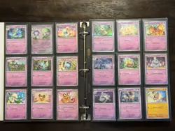 Pokemon Paldean Fates Complete Basic Set Regular and Reverse 1-91, 172 Cards - Image 4