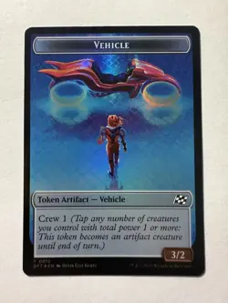 Emblem - Chandra, Spark Hunter Vehicle Double-Sided Token Aetherdrift Foil - Image 3