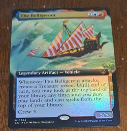 MTG The Belligerent Extended Foil - Lost Caverns of Ixalan- 0384 Rare Vehicle - Image 1