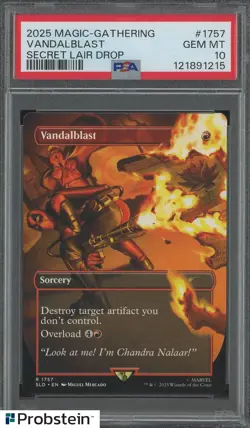 2025 Magic The Gathering Secret Lair Drop #1757 Vandalblast PSA 10 GEM MINT - Image 1