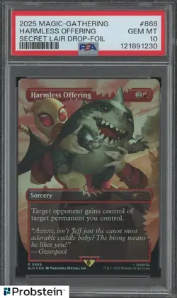 2025 Magic The Gathering Secret Lair Drop #868 Harmless Offering Foil PSA 10 - Image 1