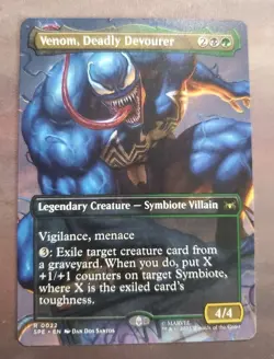 MTG - Marvel's Spider-Man - Venom Deadly Devourer Borderless - NM - Image 1