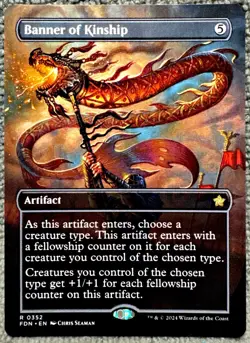 Banner of Kinship (Borderless) 352 FDN Foundations Regular Magic The Gathering - Image 1