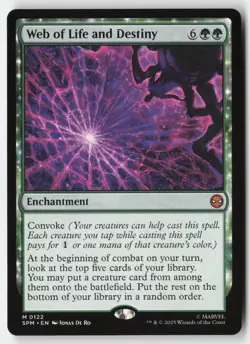 MTG - Web of Life and Destiny M Marvel's Spider-Man 122 LP-NM - Image 1