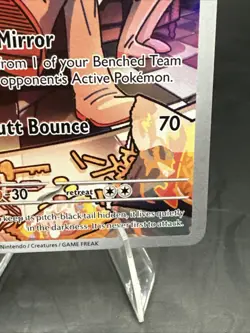 Pokemon TCG Team Rockets Wobbuffet 203 Black Star Promo Full Art Illustration - Image 5