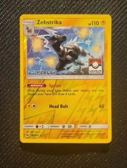 Zebstrika - 2nd Place - 82/214 - League Challenge Reverse Holo Promo - Pokemon - Image 1