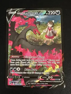Galarian Moltres V TG20/TG30 Pokemon Astral Radiance Trainer Gallery Full Art NM - Image 1