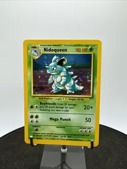 Nidoqueen No Symbol ERROR Jungle 7/64 Holo Rare Pokemon TCG Vintage LP-NM - Image 2