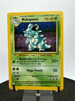 Nidoqueen No Symbol ERROR Jungle 7/64 Holo Rare Pokemon TCG Vintage LP-NM - Image 4