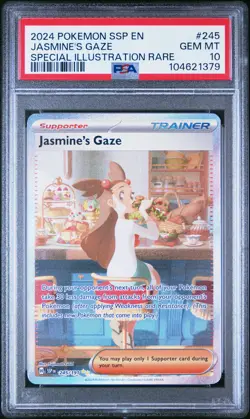 2024 POKEMON SSP EN-SURGING SPARKS #245 JASMINE'S GAZE PSA 10 - Image 1