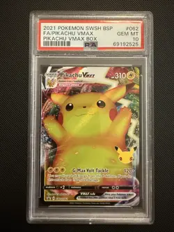 PSA 10 PIKACHU VMAX 062 FULL ART SWSH PIKACHU VMAX BOX 2021 POKEMON - Image 1
