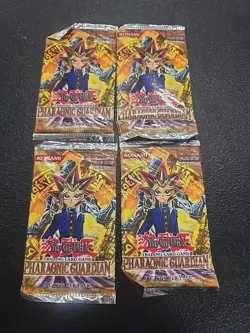 4x YuGiOh Pharaonic Guardian 1st Edition Pack Factory Sealed 2003 Konami Lot 53334305082 - Image 1