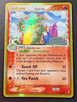 Ludicolo 6/100 EX Crystal Guardians Pokemon Card Reverse Holo Foil Rare HP - Image 1