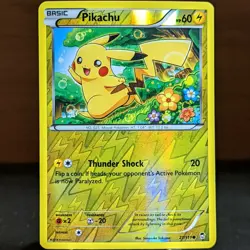 Pikachu 27/111 LP Reverse Holo XY Furious Fists Foil Pokemon TCG Set Card cute - Image 1