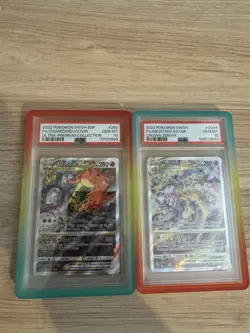 Pokemom Charizard Swsh262 & Mewtwo Crown Zenith PSA 10 Cards - Image 1