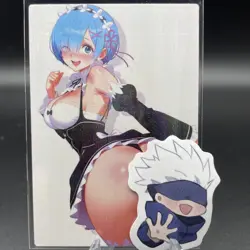 Rem Re:Zero Anime Waifu Card Doujin ACG Goddess Holo - Image 2