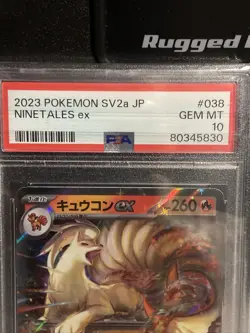 PSA 10 GEM MINT Ninetales Ex 038/165 Japanese Pokemon Card Pokemon 151 - Image 2