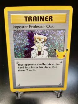 Imposter Professor Oak - 73/102 - Holo Foil - Celebrations - Mint - Pokemon Card - Image 1