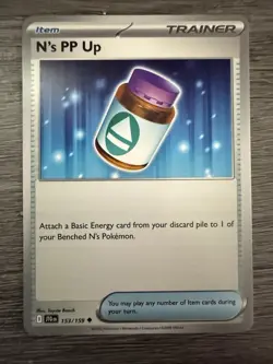 N's PP Up - Prize Pack Series 7 - Journey Together Cosmos Holo Pokemon Card NM - Image 1