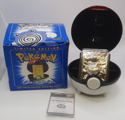 Pokemon POLIWHIRL 23k Gold Plated Trading Card Burger King Promo Vintage 1999 - Image 1