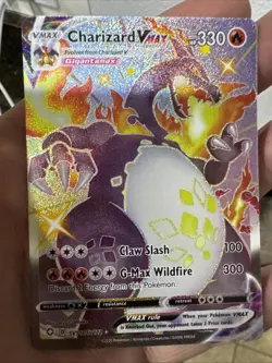 Pokemon TCG Charizard VMAX Holo Ultra Rare Card SV107/SV122 Shining Fates - Image 1
