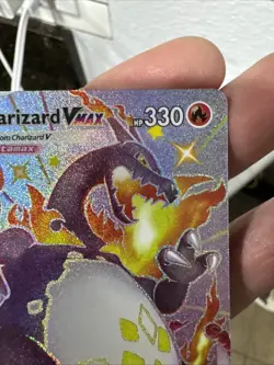Pokemon TCG Charizard VMAX Holo Ultra Rare Card SV107/SV122 Shining Fates - Image 3