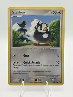 Pokemon Card Starly lv.8 16/17 POP Series 6 Vintage Promo 2007 - Image 1