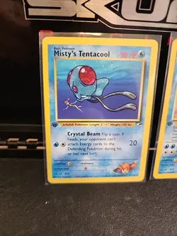 Misty's Tentacool & Tentacruel Pokemon Cards Set 1st Edition Gym Heroes - Image 2