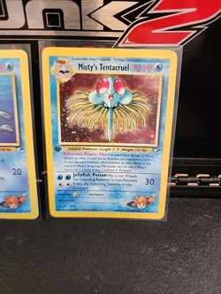 Misty's Tentacool & Tentacruel Pokemon Cards Set 1st Edition Gym Heroes - Image 3