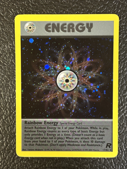 Pokemon Card Team Rocket 17/82 RAINBOW ENERGY HOLO 274💎MINT💎 MEGA SWIRL!!! - Image 1
