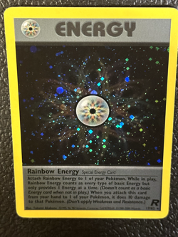 Pokemon Card Team Rocket 17/82 RAINBOW ENERGY HOLO 274💎MINT💎 MEGA SWIRL!!! - Image 3