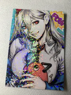 POWER Chainsaw Man Comic Style Goddess Story Sexy Anime Girl Card Waifu Foil ACG - Image 2