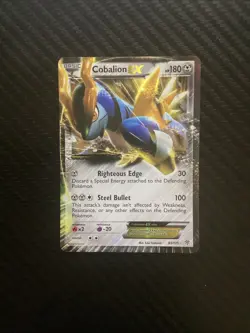 Pokemon TCG Card English Plasma Storm Cobalion EX 93/135 Holo MP - Image 1