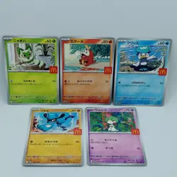 Pokemon Cards Ralts Riolu Quaxly Fuecoco Sprigatito McDonald's NM Japanese f701 - Image 1