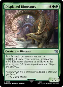 MTG Displaced Dinosaurs [Doctor Who] Near Mint Magic - Image 1