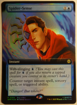Magic The Gathering Spider-Man FOIL, PROMO P 0284 Spider-Sense Pack Fresh ! - Image 1